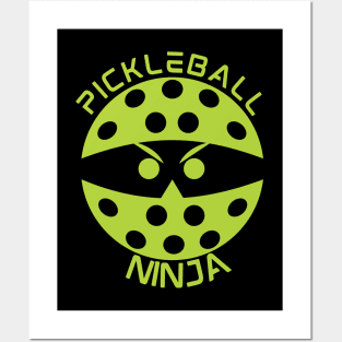 Pickleball Ninja - light green Posters and Art